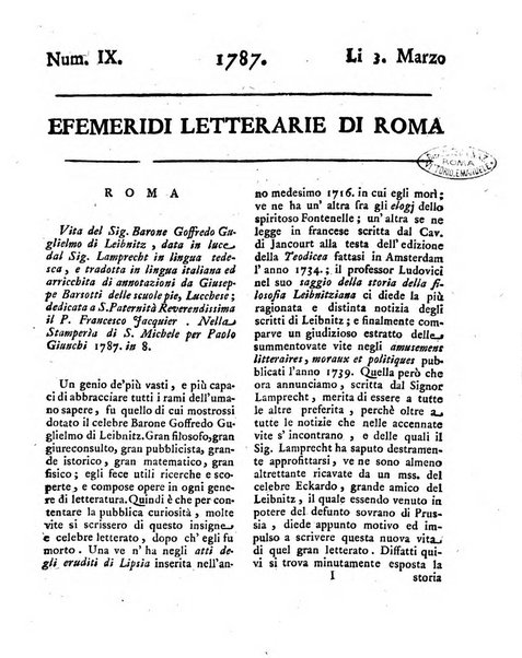 Efemeridi letterarie di Roma