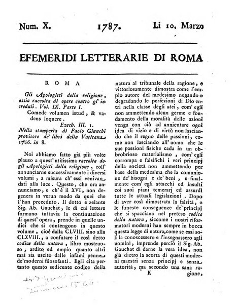 Efemeridi letterarie di Roma