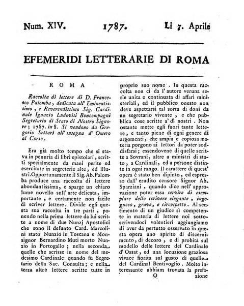 Efemeridi letterarie di Roma