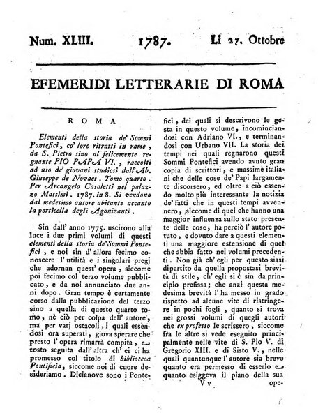 Efemeridi letterarie di Roma