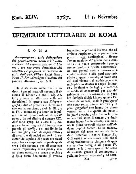 Efemeridi letterarie di Roma