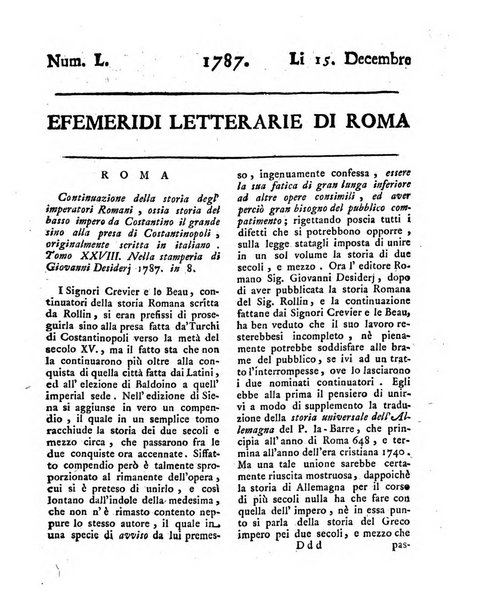 Efemeridi letterarie di Roma