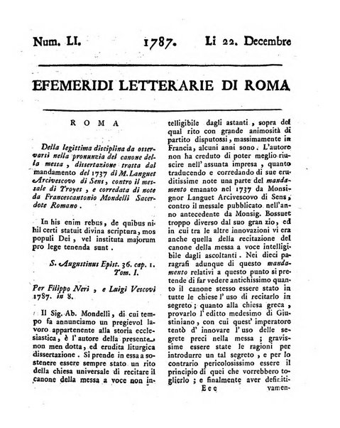 Efemeridi letterarie di Roma