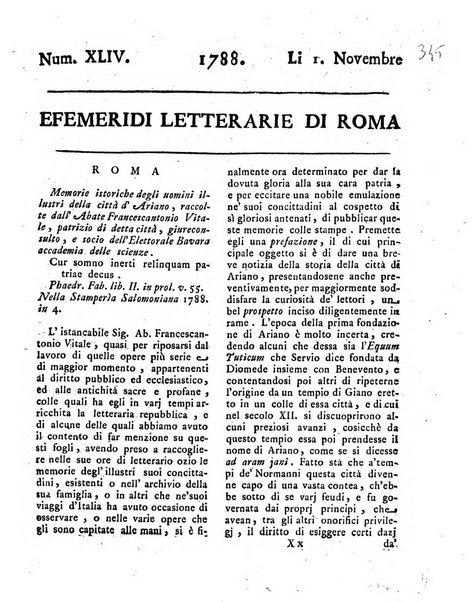 Efemeridi letterarie di Roma