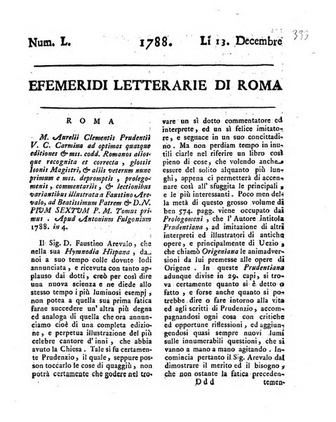 Efemeridi letterarie di Roma