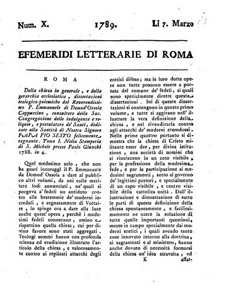 Efemeridi letterarie di Roma