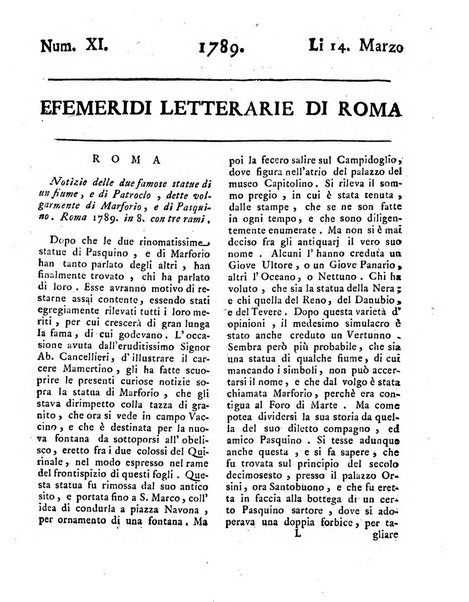 Efemeridi letterarie di Roma