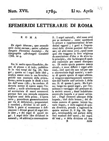 Efemeridi letterarie di Roma