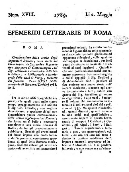 Efemeridi letterarie di Roma