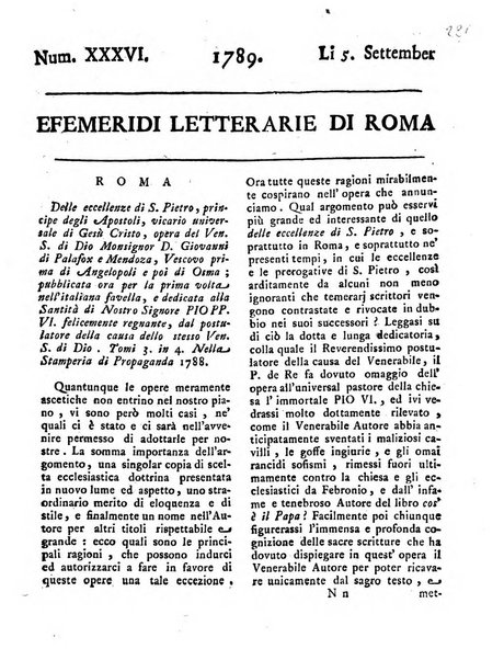 Efemeridi letterarie di Roma