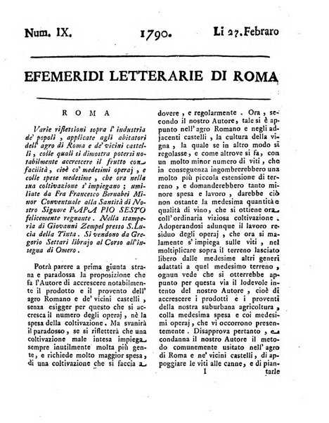 Efemeridi letterarie di Roma