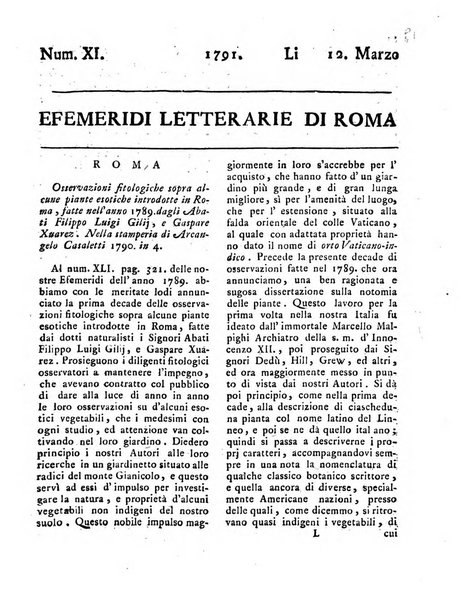 Efemeridi letterarie di Roma