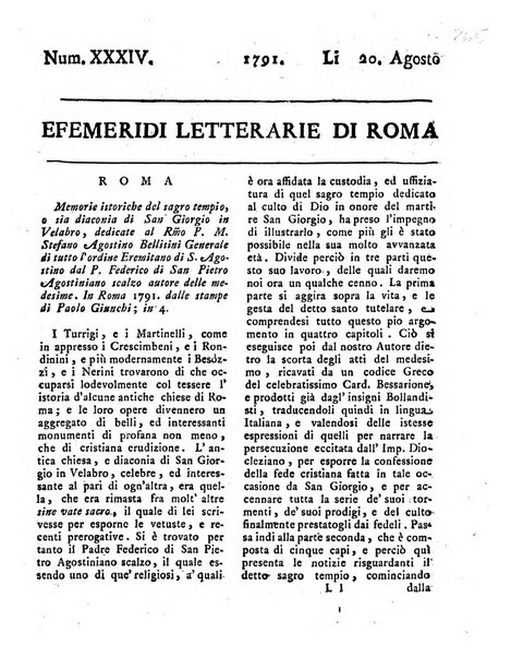 Efemeridi letterarie di Roma