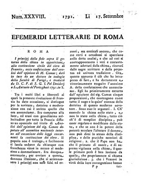 Efemeridi letterarie di Roma