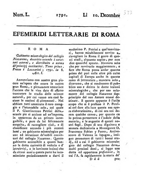 Efemeridi letterarie di Roma