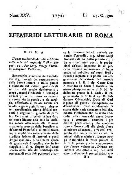 Efemeridi letterarie di Roma