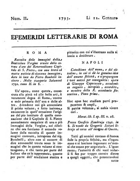 Efemeridi letterarie di Roma