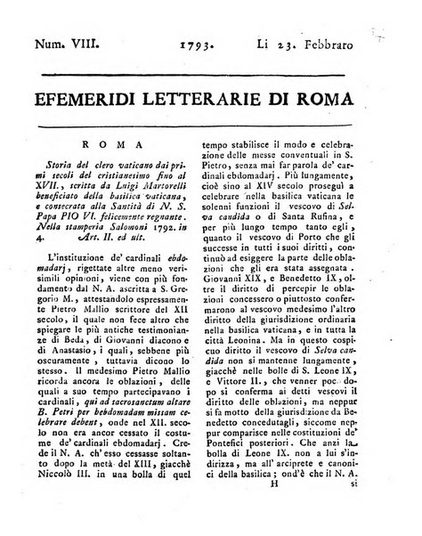 Efemeridi letterarie di Roma