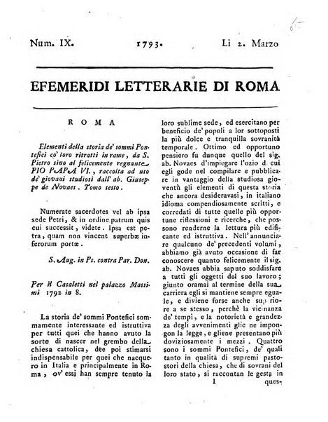 Efemeridi letterarie di Roma