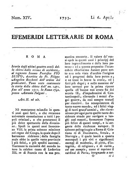 Efemeridi letterarie di Roma