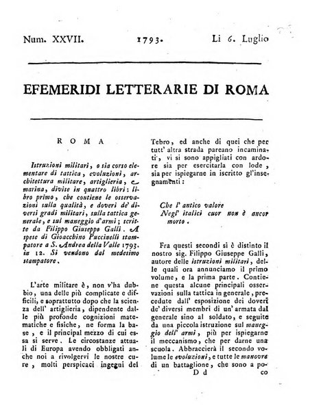 Efemeridi letterarie di Roma