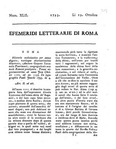 Efemeridi letterarie di Roma