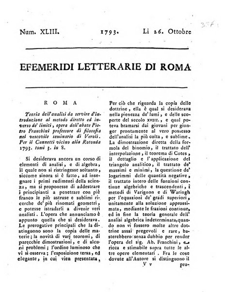 Efemeridi letterarie di Roma