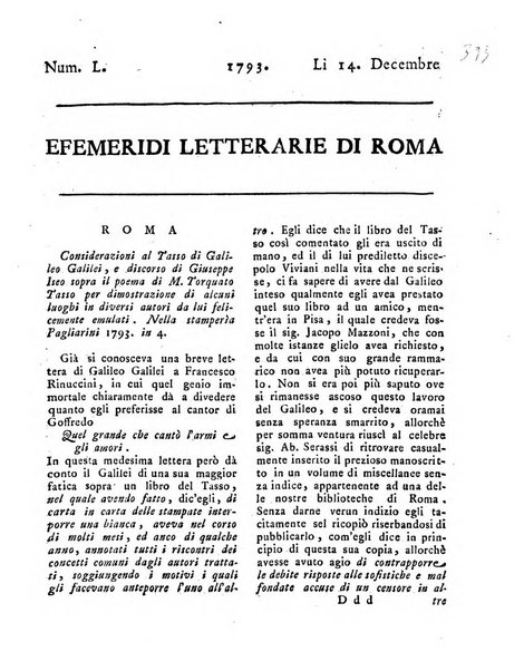 Efemeridi letterarie di Roma