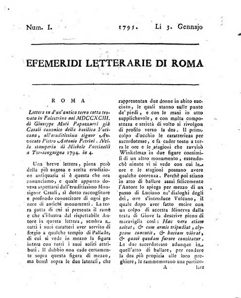 Efemeridi letterarie di Roma