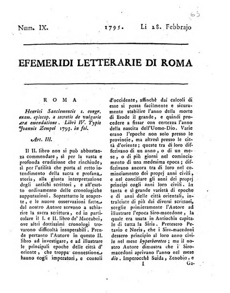 Efemeridi letterarie di Roma