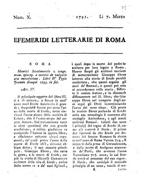 Efemeridi letterarie di Roma