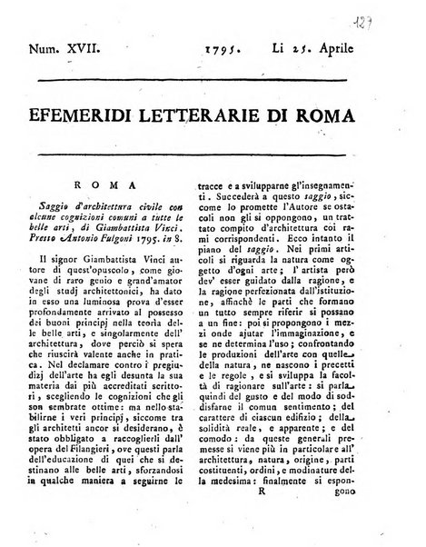 Efemeridi letterarie di Roma