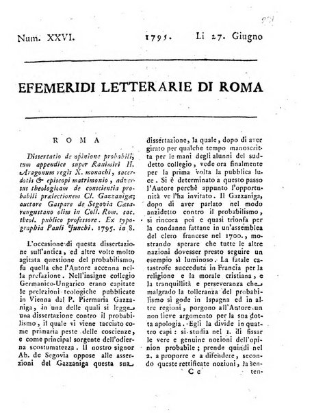 Efemeridi letterarie di Roma