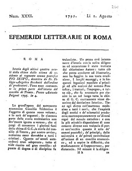 Efemeridi letterarie di Roma