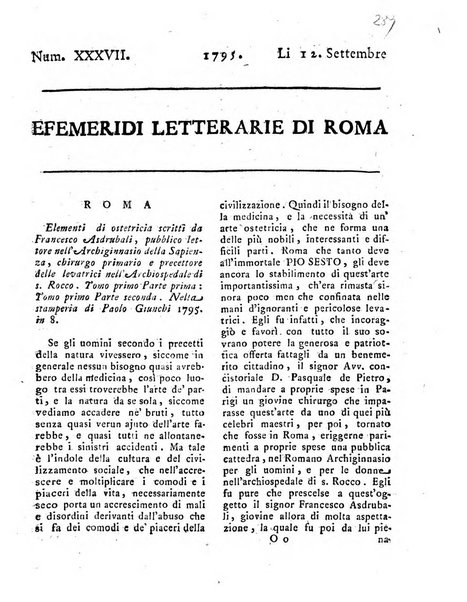 Efemeridi letterarie di Roma