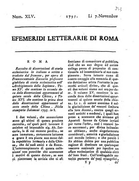 Efemeridi letterarie di Roma