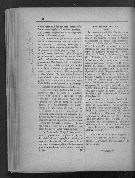 La fedeltà : giornale quindicinale della Società romana dei reduci dalle battaglie in difesa del papato