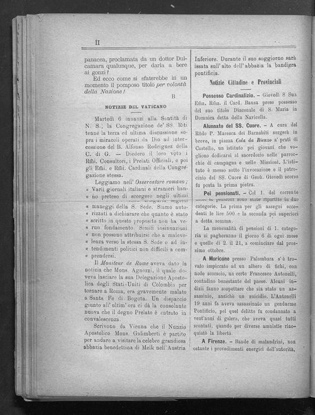 La fedeltà : giornale quindicinale della Società romana dei reduci dalle battaglie in difesa del papato