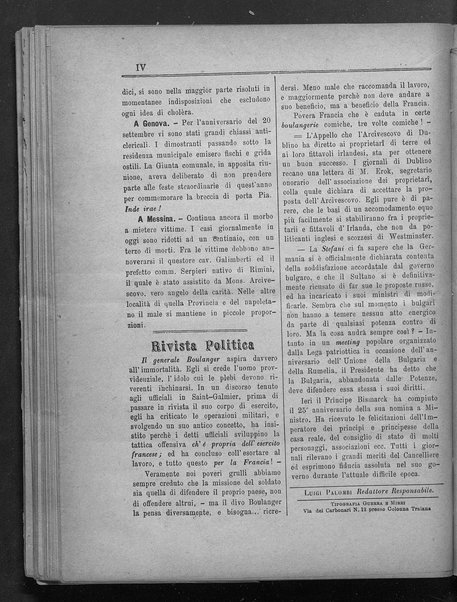 La fedeltà : giornale quindicinale della Società romana dei reduci dalle battaglie in difesa del papato