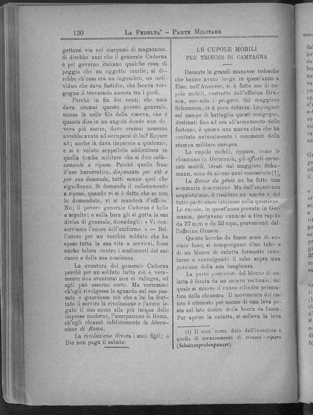 La fedeltà : giornale quindicinale della Società romana dei reduci dalle battaglie in difesa del papato