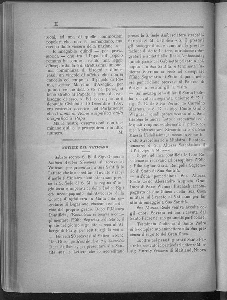 La fedeltà : giornale quindicinale della Società romana dei reduci dalle battaglie in difesa del papato