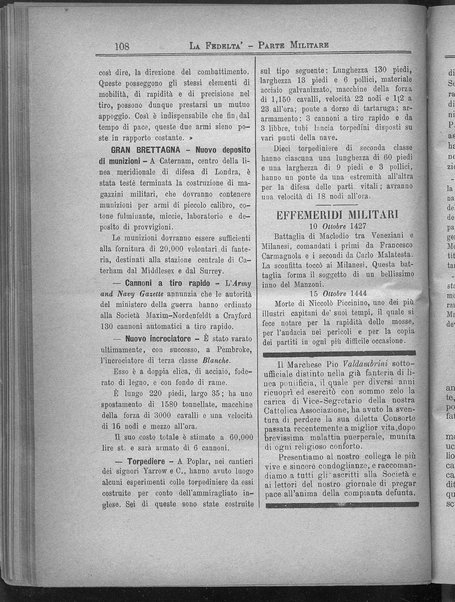 La fedeltà : giornale quindicinale della Società romana dei reduci dalle battaglie in difesa del papato