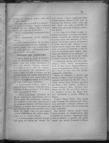 La fedeltà : giornale quindicinale della Società romana dei reduci dalle battaglie in difesa del papato