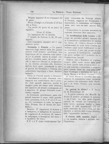 La fedeltà : giornale quindicinale della Società romana dei reduci dalle battaglie in difesa del papato