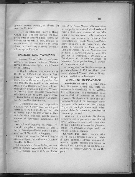 La fedeltà : giornale quindicinale della Società romana dei reduci dalle battaglie in difesa del papato