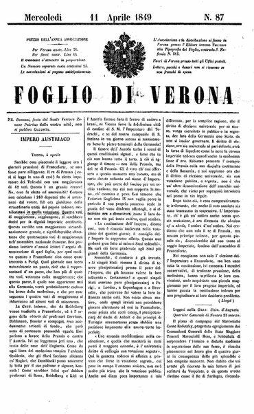 Foglio di Verona