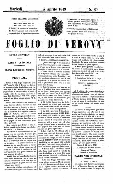 Foglio di Verona