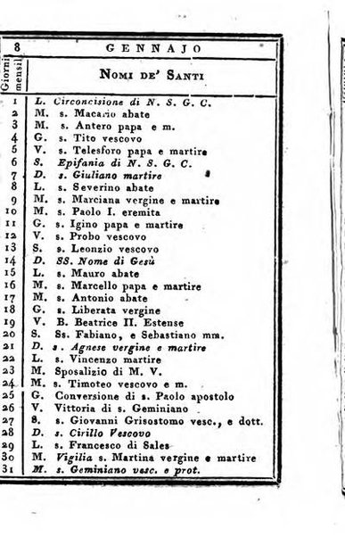 Almanacco di corte