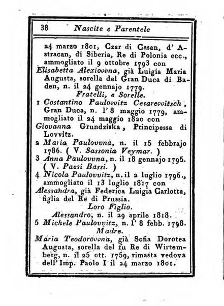 Almanacco di corte