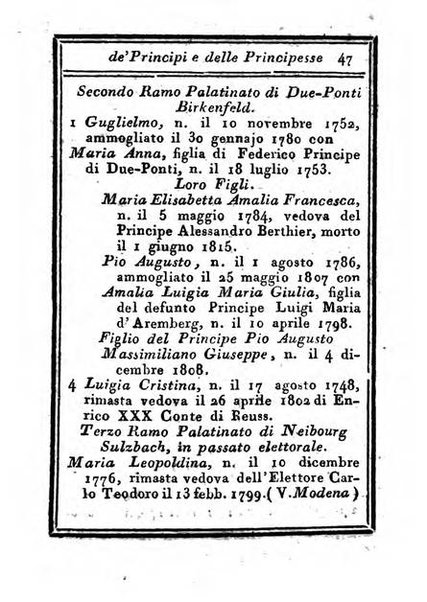 Almanacco di corte